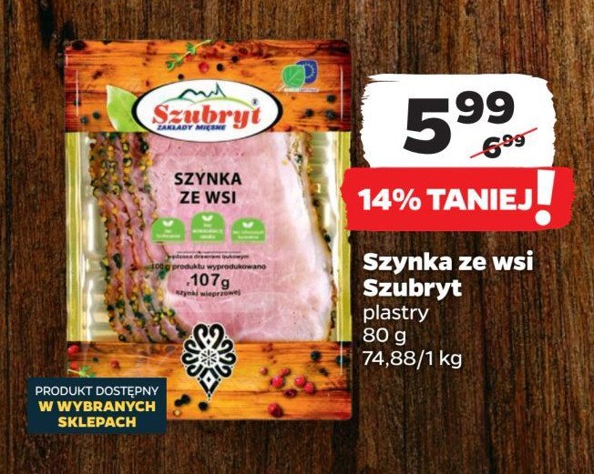 Szynka ze wsi Szubryt promocja