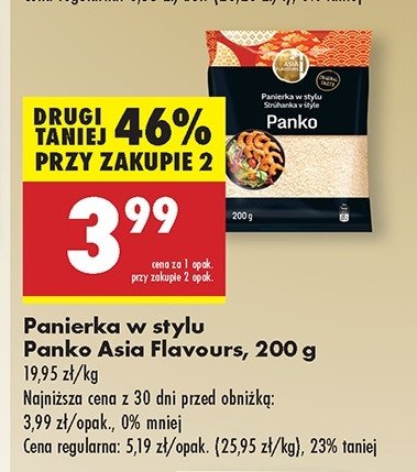 Panierka panko Asia flavours promocja