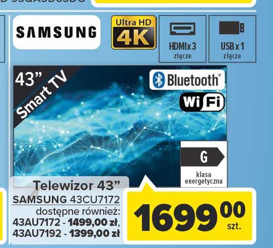 Telewizor 55" ue55au7192 Samsung promocja