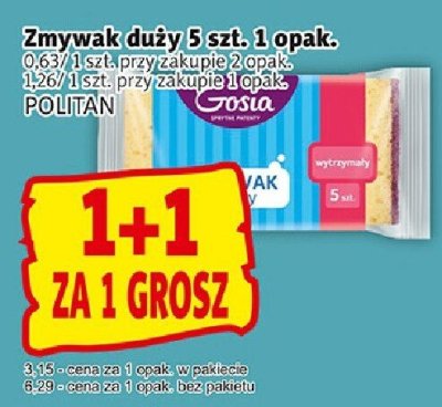 Zmywak duży 5 szt. 1 opak. promocja w Prim Market