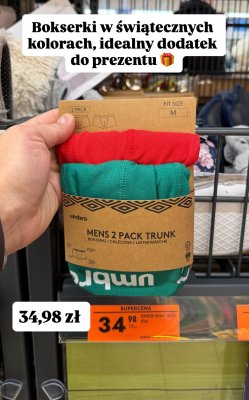 Bokserki męskie Umbro 2-pack promocja w Biedronka