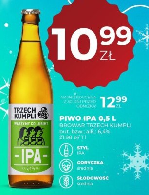 Piwo IPA 0,5L promocja w Duży Ben