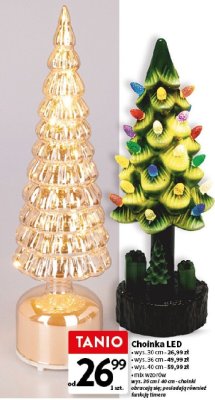 Choinka LED 30 cm promocja w Intermarche