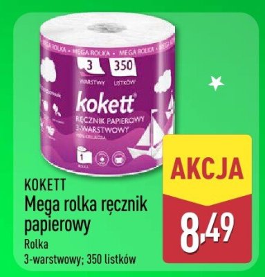Ręcznik papierowy KOKETT Mega rolka 3-warstwowy promocja w Aldi
