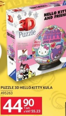 Puzzle 3D Hello Kitty Kula promocja w Selgros