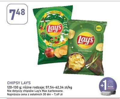 Chipsy różne rodzaje Lay's promocja w Stokrotka