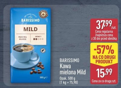 Kawa mielona Mild BARISSIMO promocja w Aldi