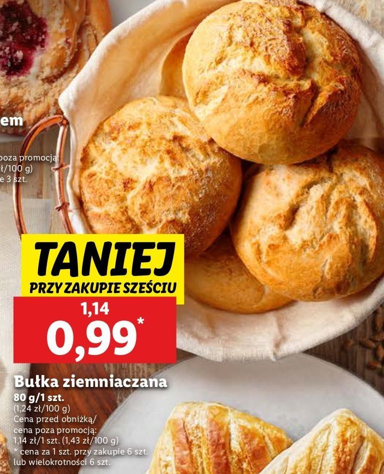 Bułka ziemniaczana promocja