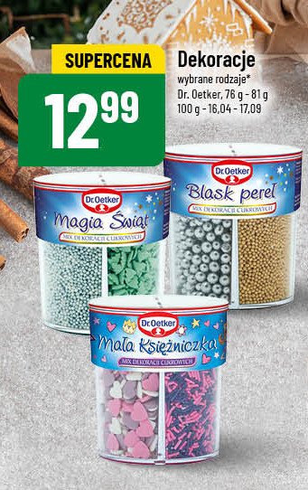 Dekoracje magia świąt Dr. oetker promocja