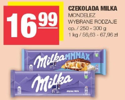 Czekolada mleczna Mondelez promocja w SPAR
