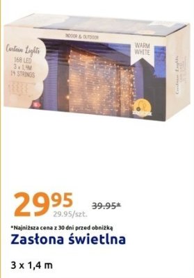 Zasłona świetlna 3 x 1,4 m promocja w Action