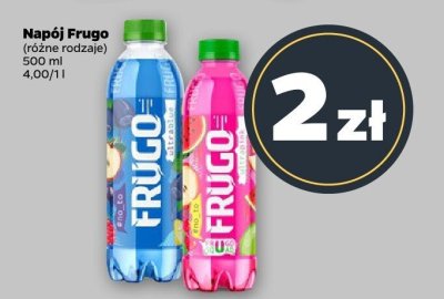 Napój różne rodzaje Frugo promocja w Netto