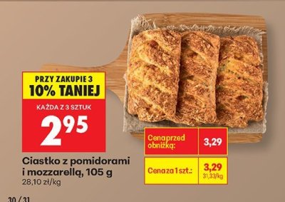 Ciastko z pomidorami i mozzarellą promocja w Biedronka