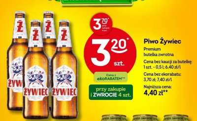 Piwo Żywiec Premium butelka zwrotna 0,5l promocja w Żabka