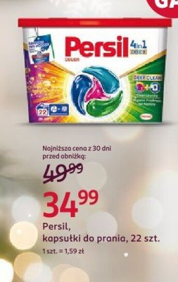 Persil kapsułki do prania 4w1, 22 szt. promocja w Rossmann