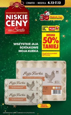 Jaja ściółkowe wszystkie rodzaje promocja w Biedronka