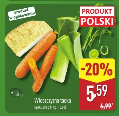 Włoszczyzna tacka promocja w Aldi