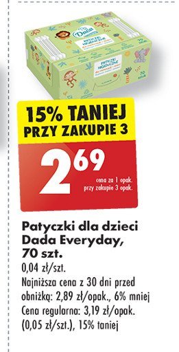 Patyczki dla niemowląt Dada promocja