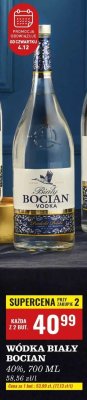 Wódka Biały Bocian 40%, 700 ml promocja w Biedronka
