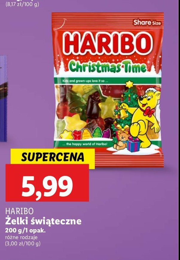 Żelki christmas time Haribo promocja