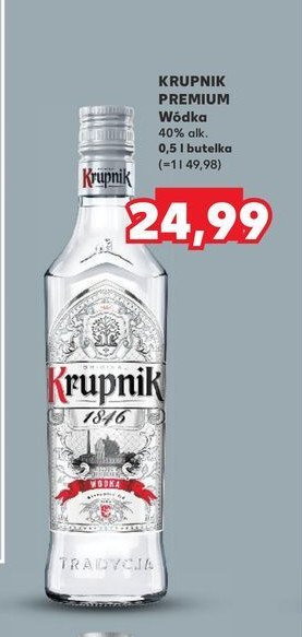 Wódka Krupnik 1846 promocja w Kaufland