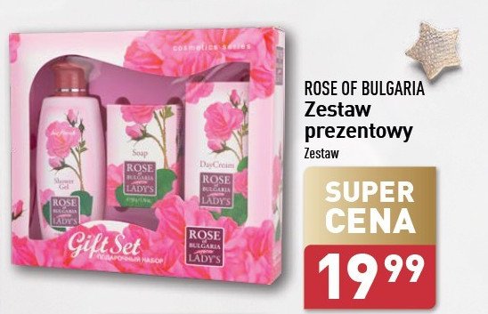 Zestaw w pudełku z ekstraktem z róży ROSE OF BULGARIA LADY'S promocja w Aldi