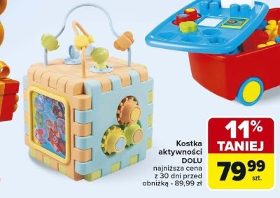 Zabawka Kostka aktywności DOLU promocja w Carrefour