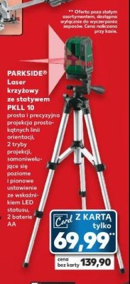 Laser krzyżowy Parkside promocja
