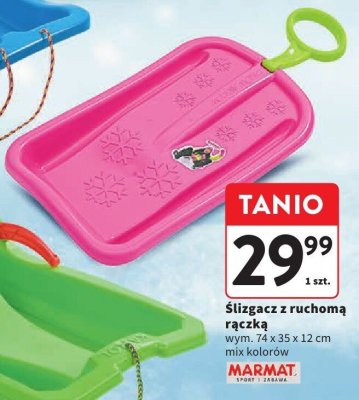 Ślizgacz z ruchomą rączką, wym. 74 x 35 x 12 cm, mix kolorów MARMAT promocja w Intermarche