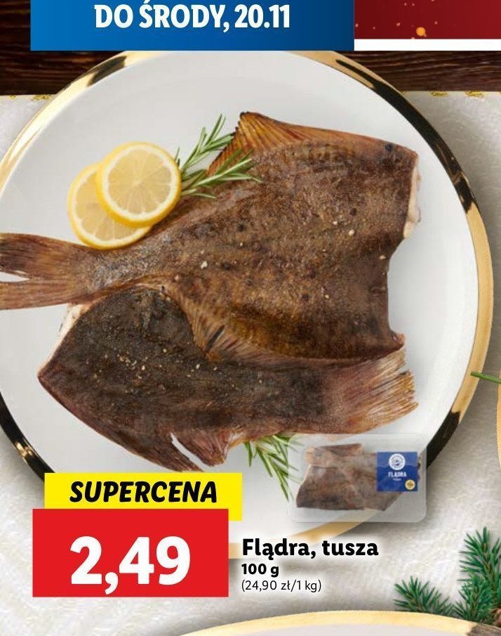 Flądra tusza ŚWIEŻA RYBA promocja