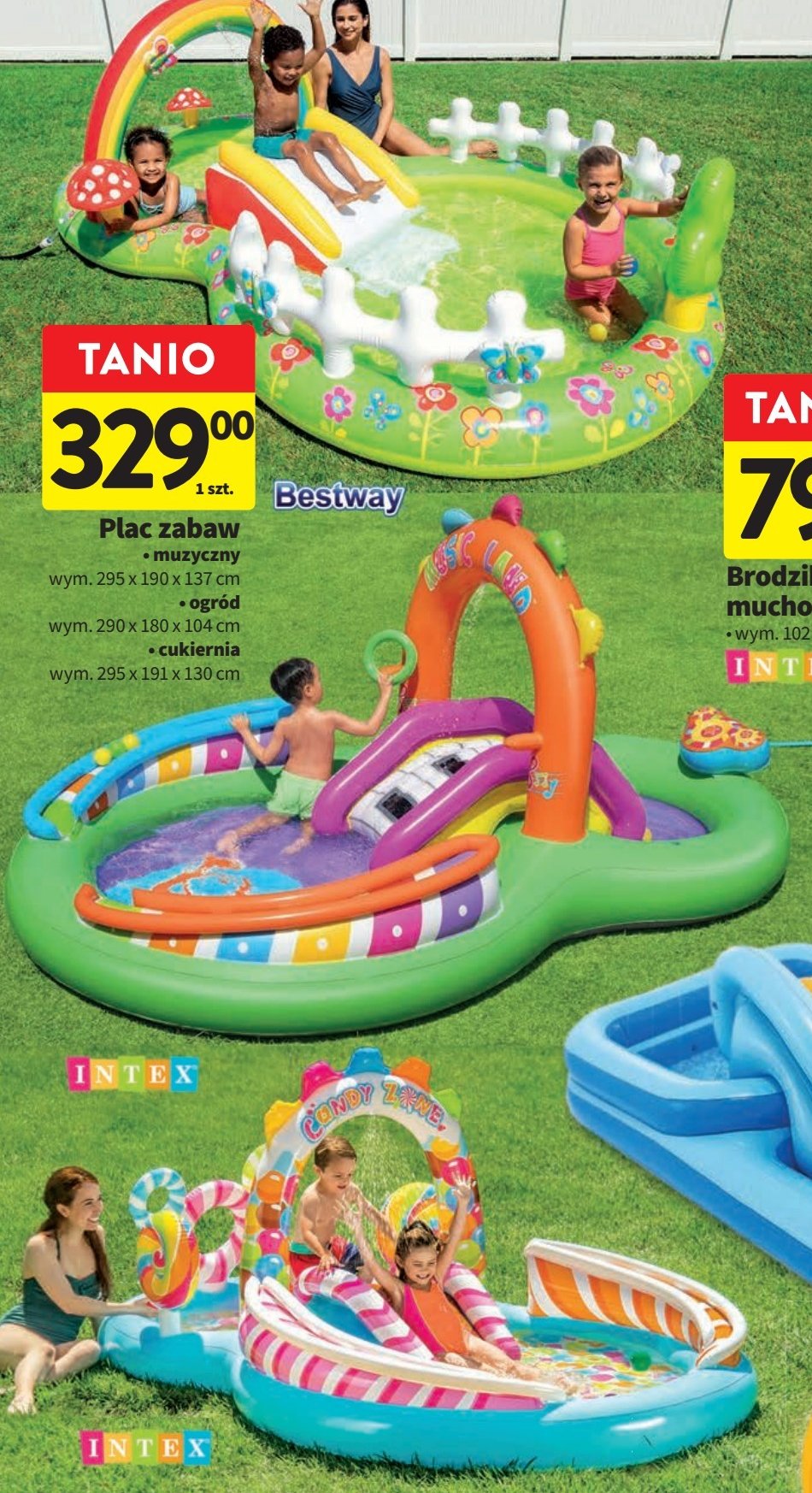 Basen dmuchany plac zabaw ogr贸d 290 x 180 x 104 cm Bestway promocja