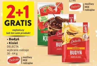 Budyń DELECTA promocja w Intermarche