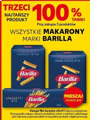 Makaron różne rodzaje promocja w Kaufland