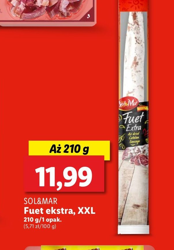 Fuet extra Sol&mar promocja w Lidl