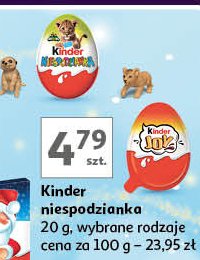 Jajko niespodzianka natoons Kinder niespodzianka promocja w Auchan