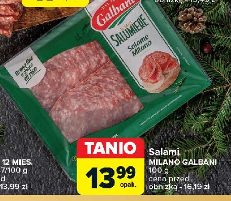 Salami milano Galbani promocja w Carrefour