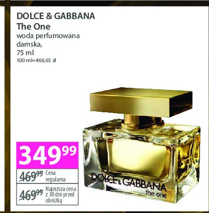 Woda perfumowana Dolce&gabbana promocja