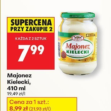 Majonez Kielecki 410ml promocja w Biedronka