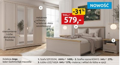 Łóżko LOZ/160/A promocja w Black Red White