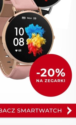 Zegarek Smartwatch damski Verona skórzany różowy ZG-017712 Garett promocja w Briju