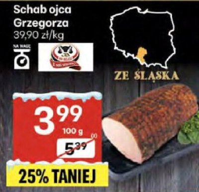 Schab ojca Grzegorza ze Śląska promocja w Delikatesy Centrum