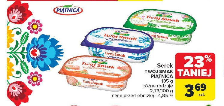 Serek aksamitny klasyczny Piątnica twój smak promocja