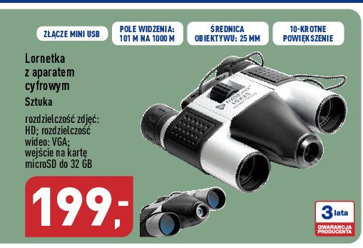 Lornetka z aparatem cyfrowym promocja
