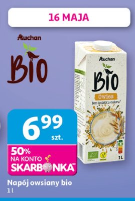 Napój owsiany Auchan bio promocja