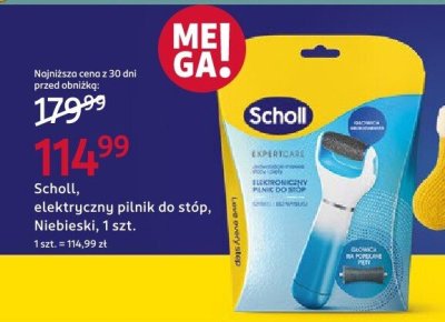 Elektryczny pilnik do stóp niebieski, 1 szt. promocja w Rossmann