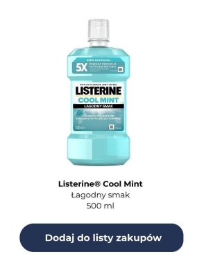 Płyn do płukania ust Cool Mint łagodny smak promocja w Dino