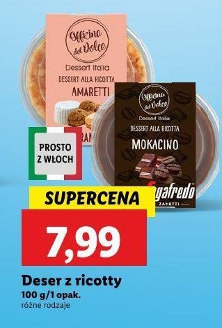 Deser amaretti Officina del dolce promocja