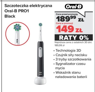 Szczoteczka elektryczna PRO1 Black promocja w NEONET