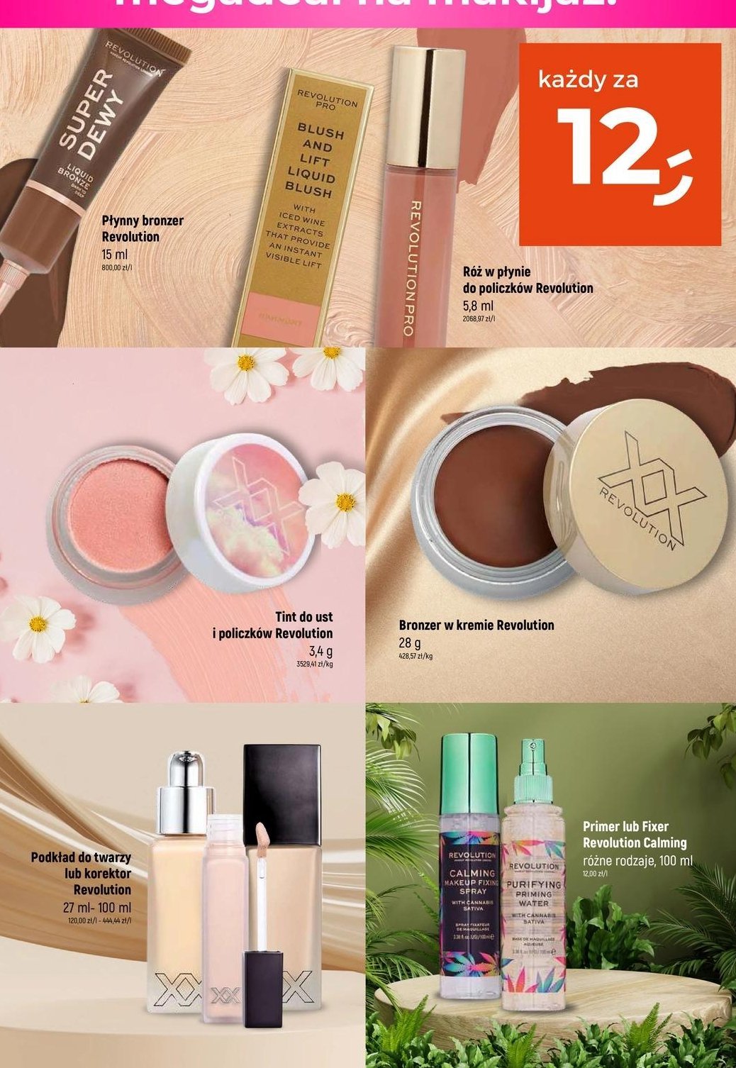 Róż w płynie MAKEUP REVOLUTION SUPER DEWY promocja