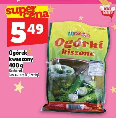 Ogórek kwaszony Bochenek 400 g promocja w TOPAZ
